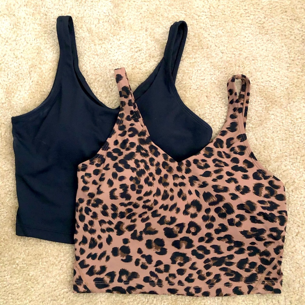 2 new crop sports tops.